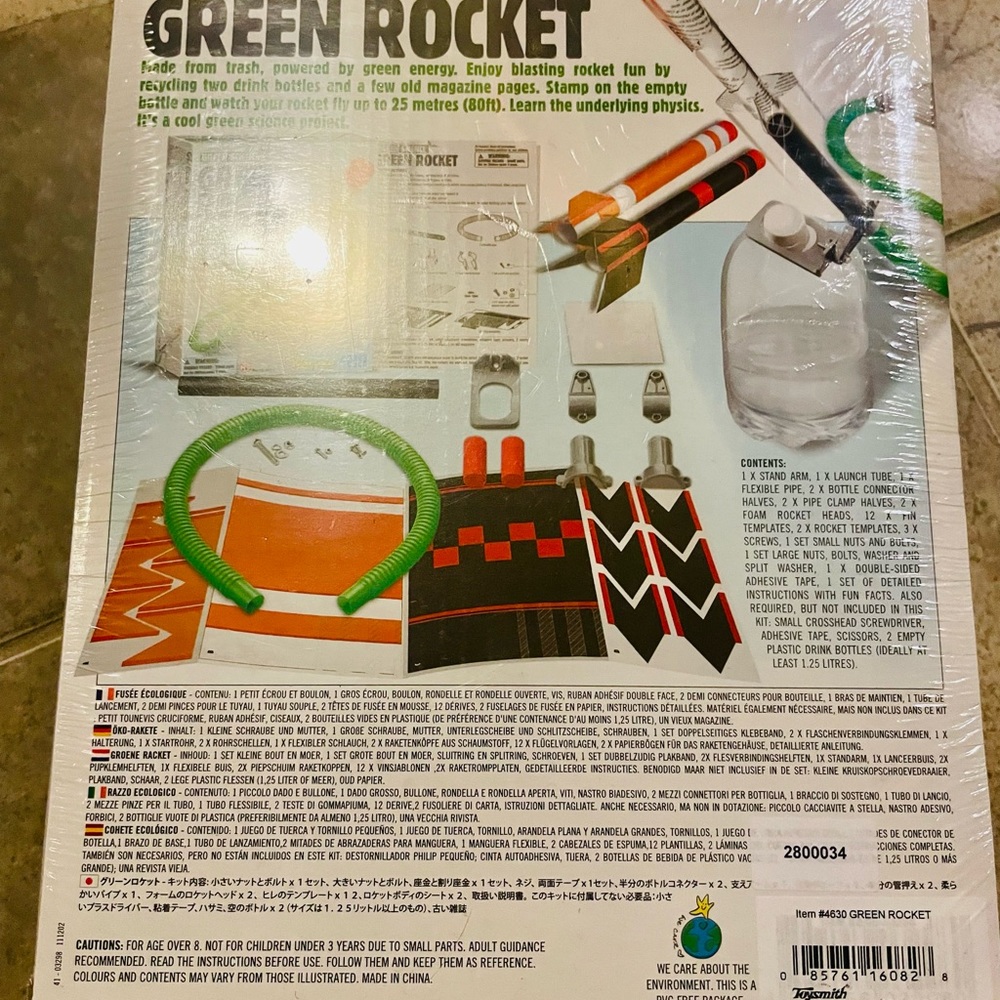 4M Green Science Rocket Kit - New In Box - Picture 2 of 2